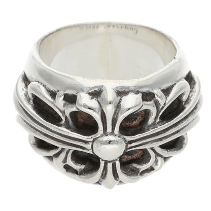 Chrome Hearts FLRL CRS Sterling Silver Ring Size JP 9