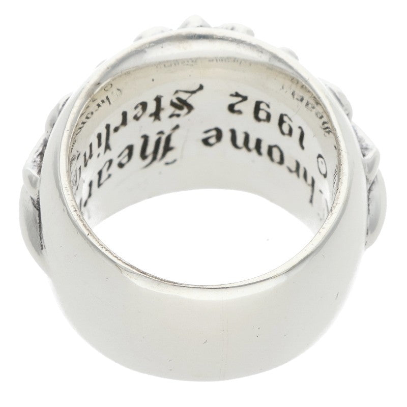 Chrome Hearts FLRL CRS Sterling Silver Ring Size JP 9