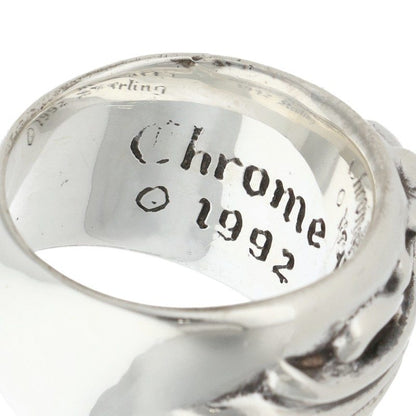 Chrome Hearts FLRL CRS Sterling Silver Ring Size JP 9