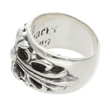 Chrome Hearts FLRL CRS Sterling Silver Ring Size JP 9