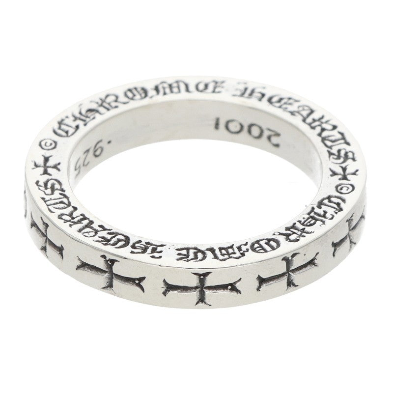 Chrome Hearts 3mm FUCKYOU Spacer Silver Ring Size JP 9