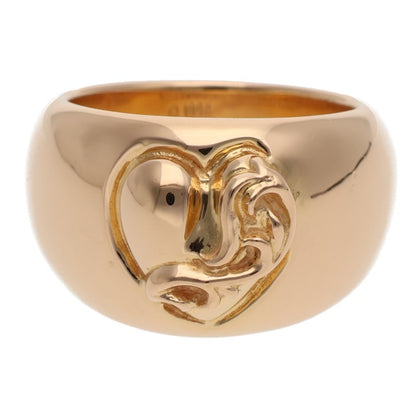 Chrome Hearts 22K Heart In Band Gold Ring Size JP 14