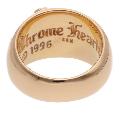 Chrome Hearts 22K Heart In Band Gold Ring Size JP 14