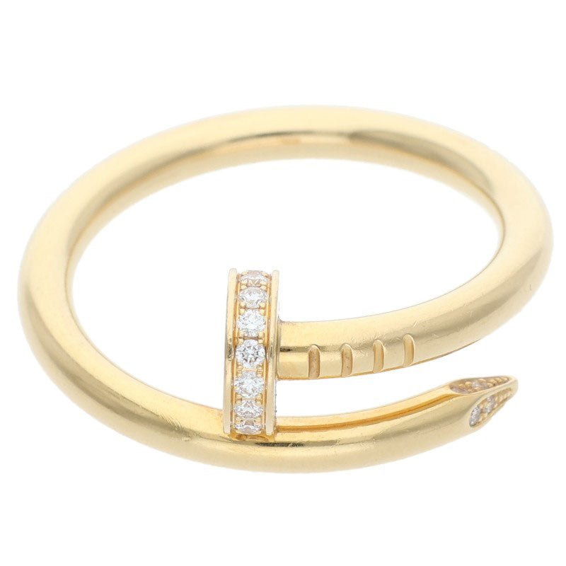 Cartier JUSTE UN CLOU K18YG Diamond Ring Size 60