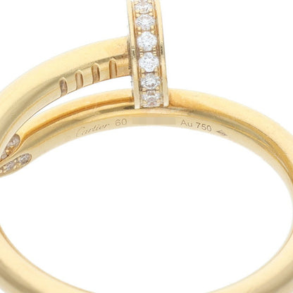 Cartier JUSTE UN CLOU K18YG Diamond Ring Size 60
