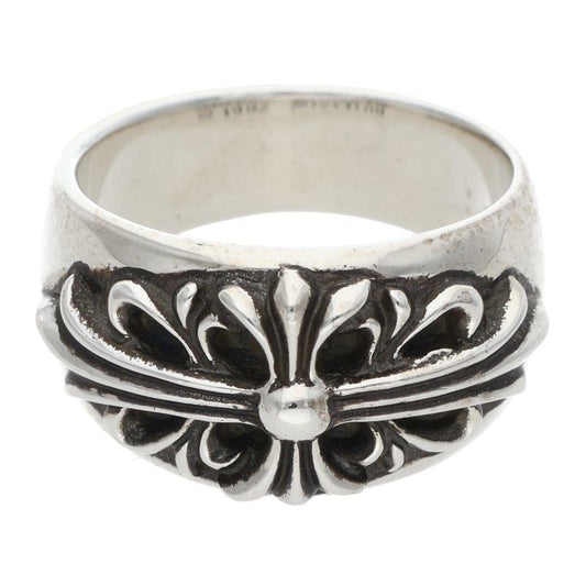 Chrome Hearts FLRL CRS Sterling Silver Ring Size 23.5