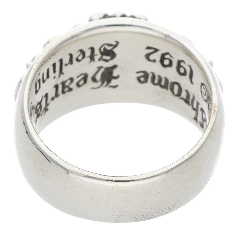 Chrome Hearts FLRL CRS Sterling Silver Ring Size 23.5