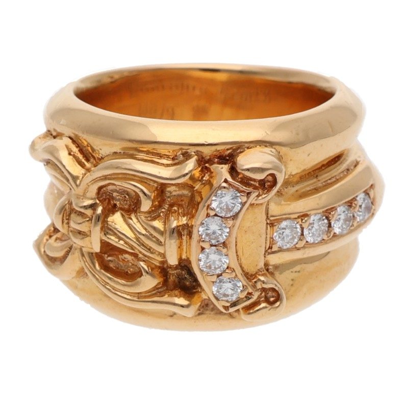 Chrome Hearts 22K Dagger Diamond Ring Multi Size 8.5
