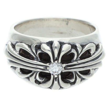 Chrome Hearts FLRL CRS 1DIA Silver ONE SIZE Ring Size JP 21