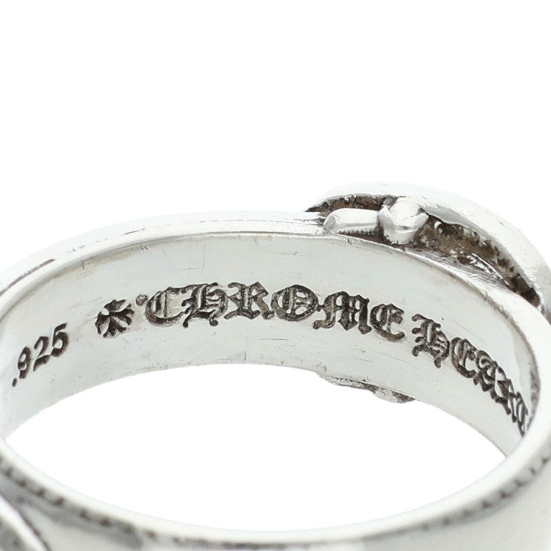 Chrome Hearts BELTED OVAL SML Silver Ring Size JP 19