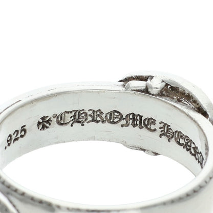 Chrome Hearts BELTED OVAL SML Silver Ring Size JP 19
