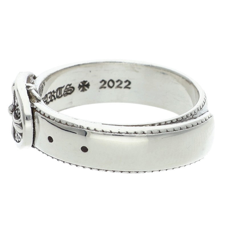 Chrome Hearts BELTED OVAL SML Silver Ring Size JP 19