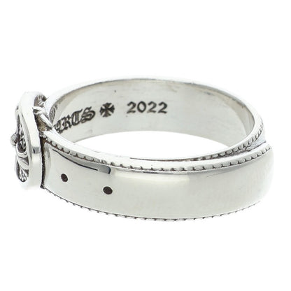 Chrome Hearts BELTED OVAL SML Silver Ring Size JP 19