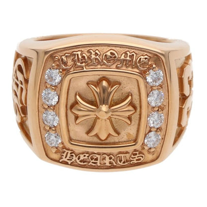 Chrome Hearts 22K Large Champion Diamond Ring Size JP 21