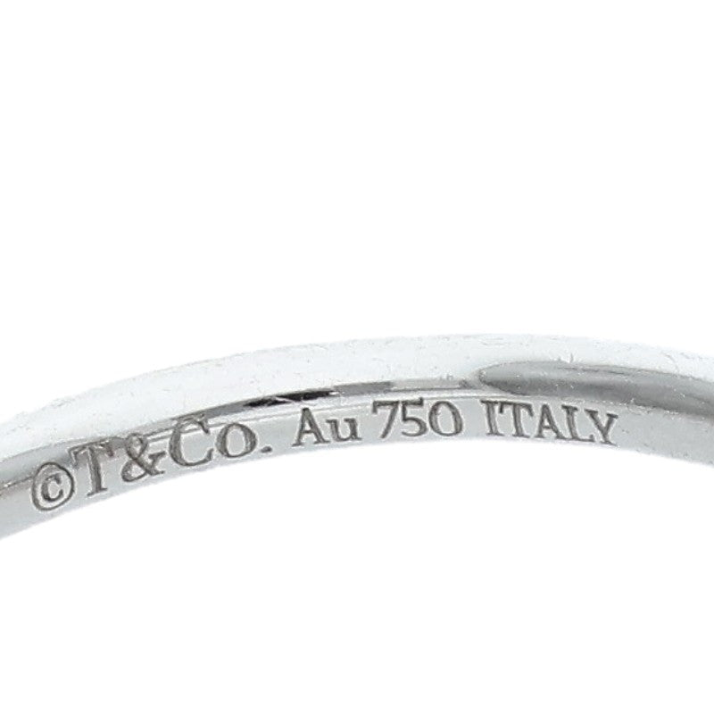 TIFFANY&Co. T Wire 18K WG Diamond Ring Size ONE SIZE