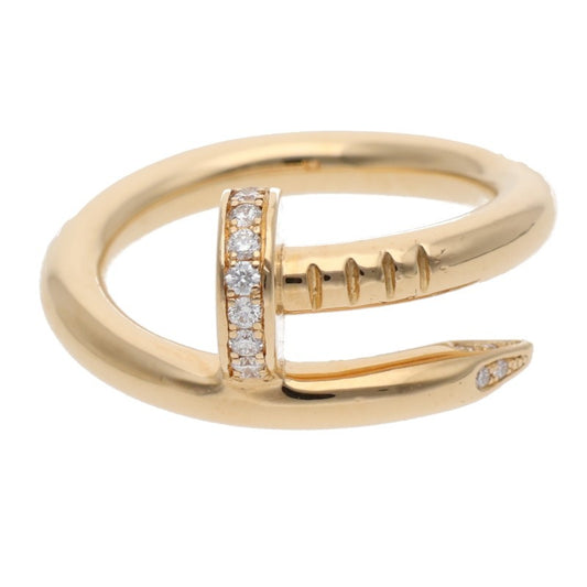 Cartier JUSTE UN CLOU 18K YG Diamond Ring Size 49