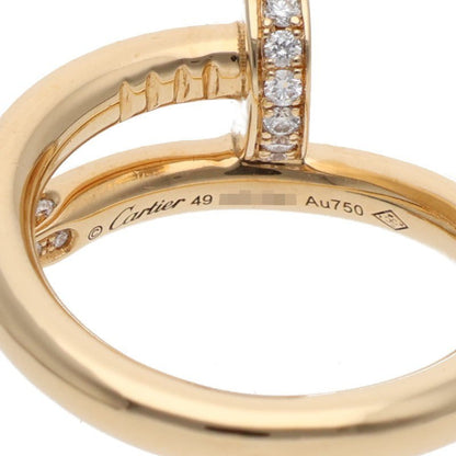 Cartier JUSTE UN CLOU 18K YG Diamond Ring Size 49