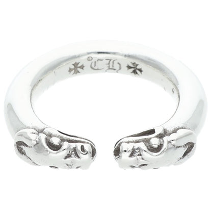 Chrome Hearts DOUBLE DOG Silver Ring Size ONE SIZE