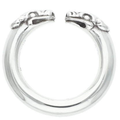 Chrome Hearts DOUBLE DOG Silver Ring Size ONE SIZE