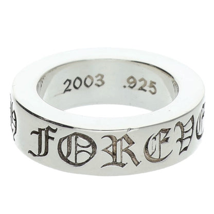 Chrome Hearts 6mm SPACER FOREVER Silver Ring Size ONE SIZE