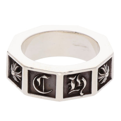Chrome Hearts ALPHABET BLOCK Silver Ring Size 21.5