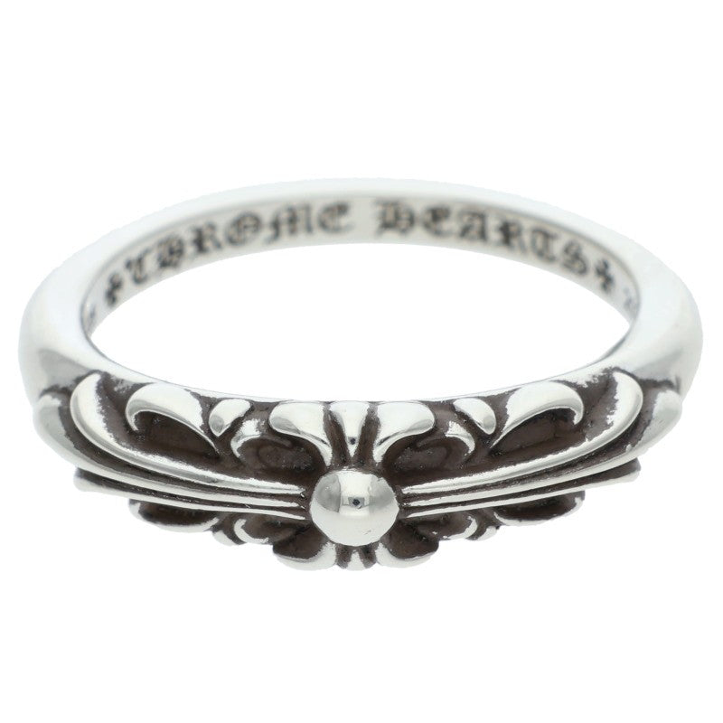 Chrome Hearts BABY CLASSIC Floral Silver Ring Size 21.5