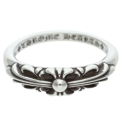 Chrome Hearts BABY CLASSIC Floral Silver Ring Size 21.5