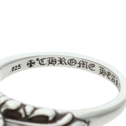Chrome Hearts BABY CLASSIC Floral Silver Ring Size 21.5