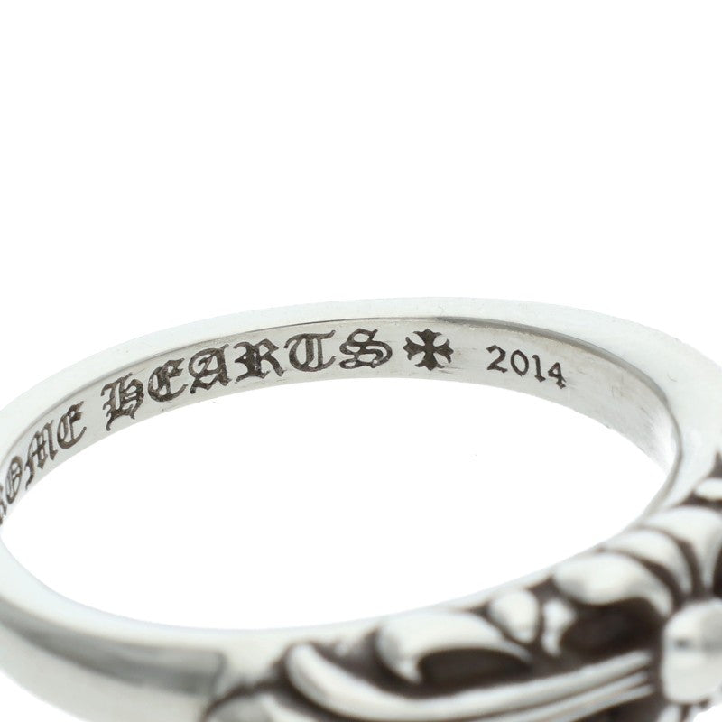 Chrome Hearts BABY CLASSIC Floral Silver Ring Size 21.5