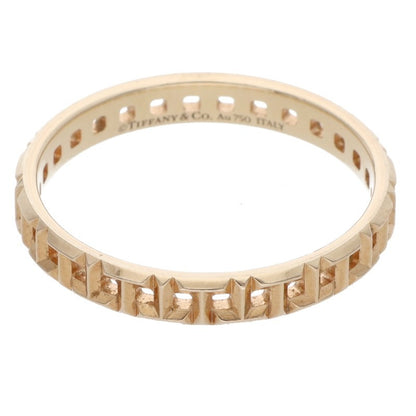 TIFFANY&Co. T True Narrow 18K Pink Gold Ring Size ONE SIZE