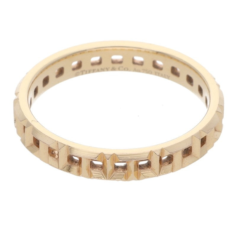 TIFFANY&Co. T True Narrow 18K Pink Gold Ring Size ONE SIZE
