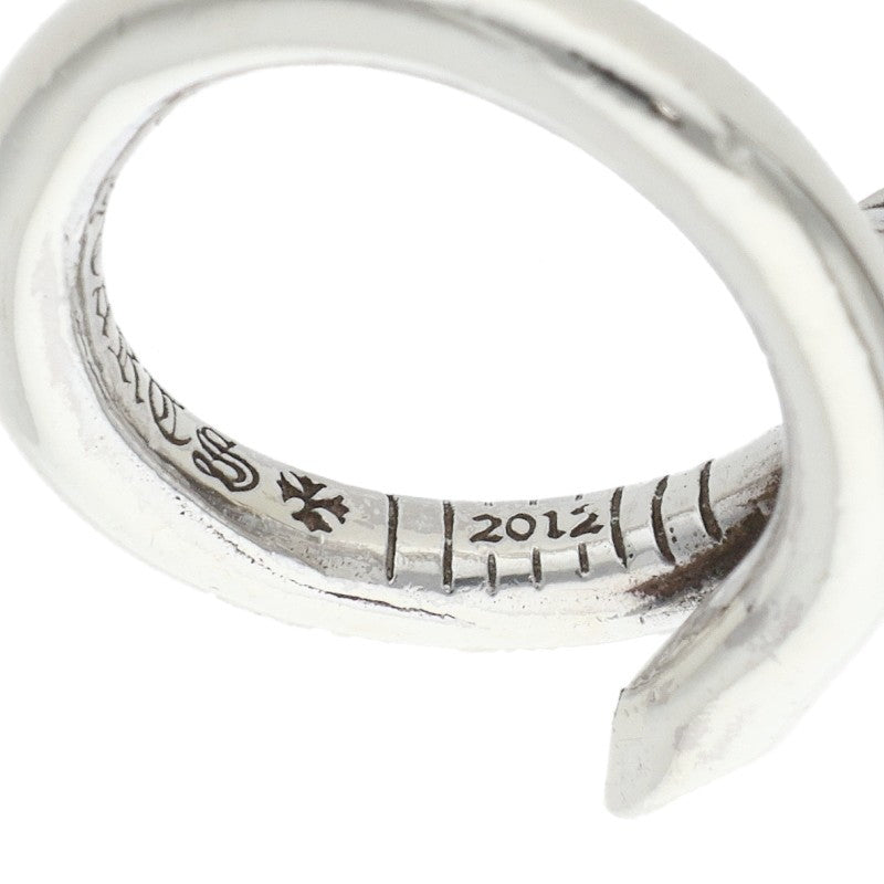Chrome Hearts NAIL CRSBALL Silver Ring Size JP 6