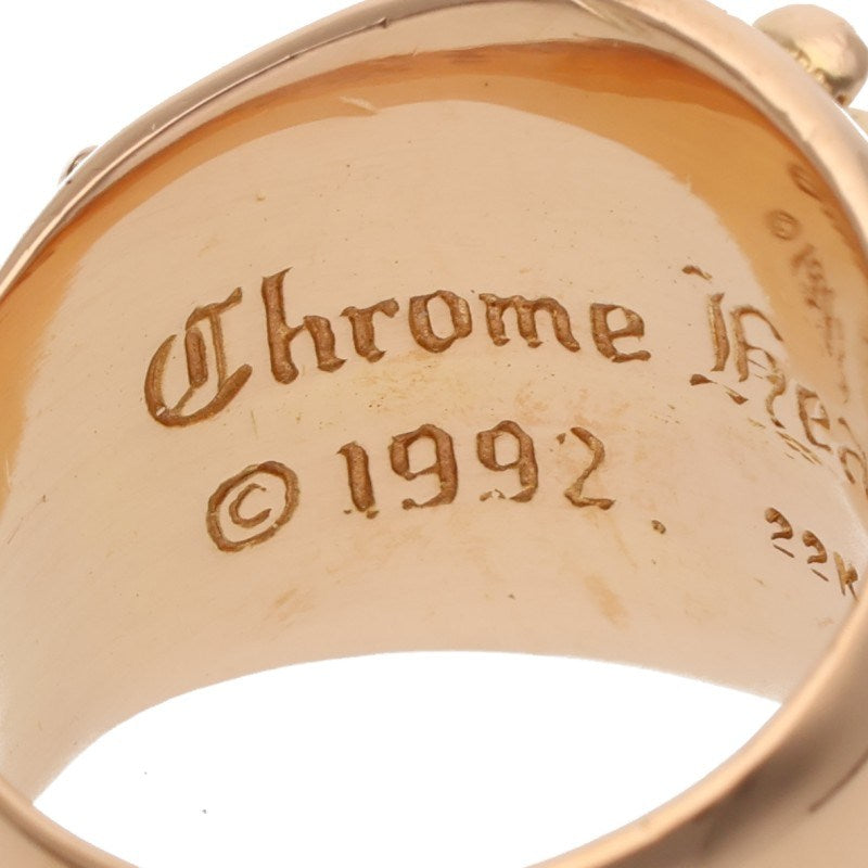 Chrome Hearts 22K Keeper Gold Ring Size ONE SIZE