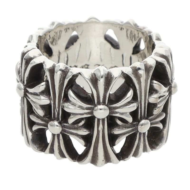 Chrome Hearts CEMETERY CROSS Silver Ring Size JP 11.5