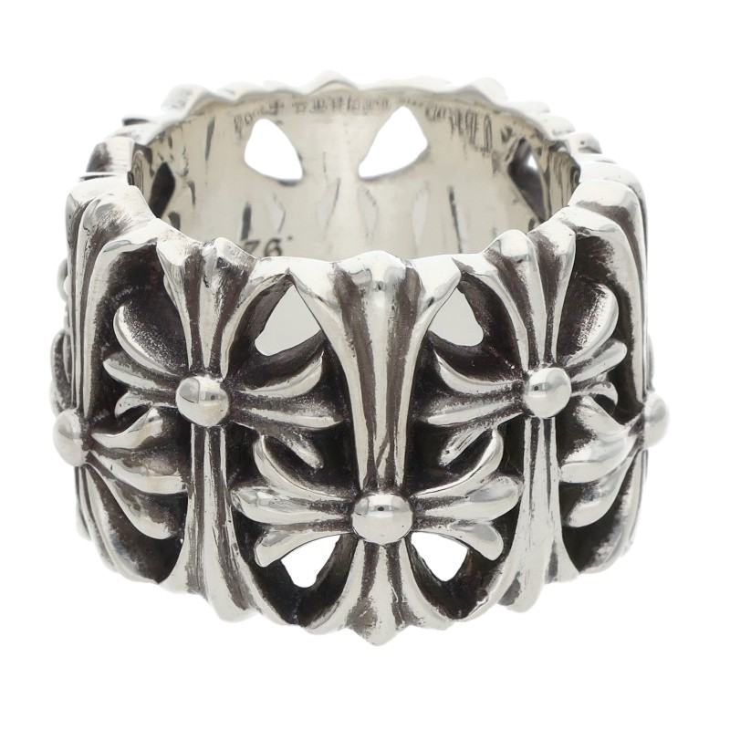 Chrome Hearts CEMETERY CROSS Silver Ring Size JP 11.5