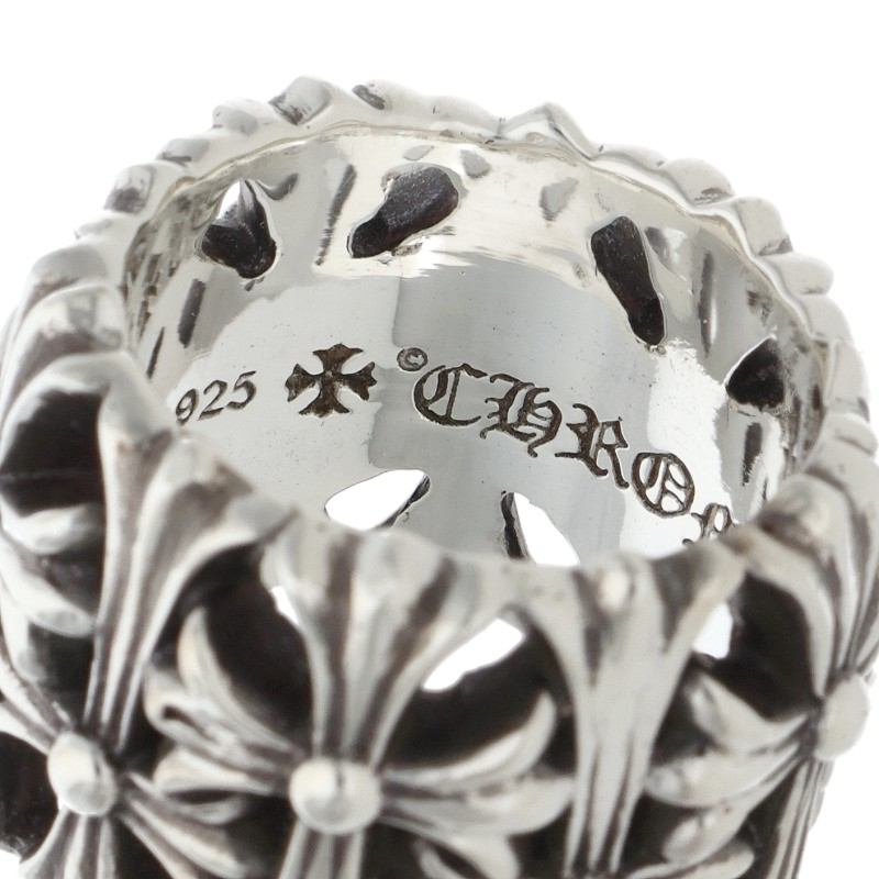 Chrome Hearts CEMETERY CROSS Silver Ring Size JP 11.5