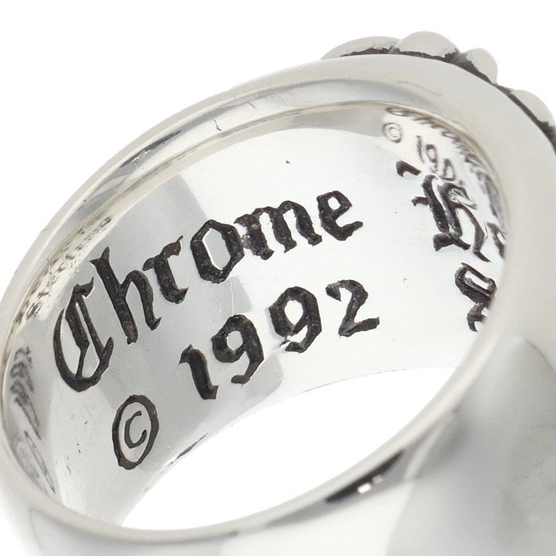 Chrome Hearts FLRL CRS Floral Silver Ring Size ONE SIZE
