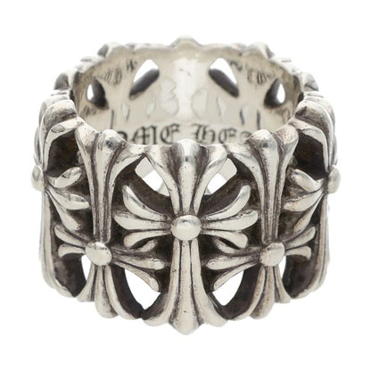 Chrome Hearts Cemetery Cross 925 Silver Ring Size JP 13.5