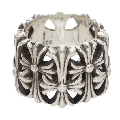 Chrome Hearts Cemetery Cross 925 Silver Ring Size JP 13.5