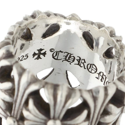 Chrome Hearts Cemetery Cross 925 Silver Ring Size JP 13.5