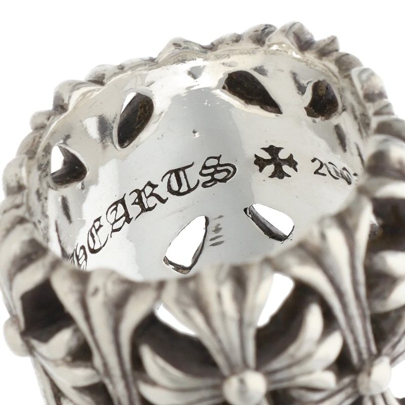 Chrome Hearts Cemetery Cross 925 Silver Ring Size JP 13.5