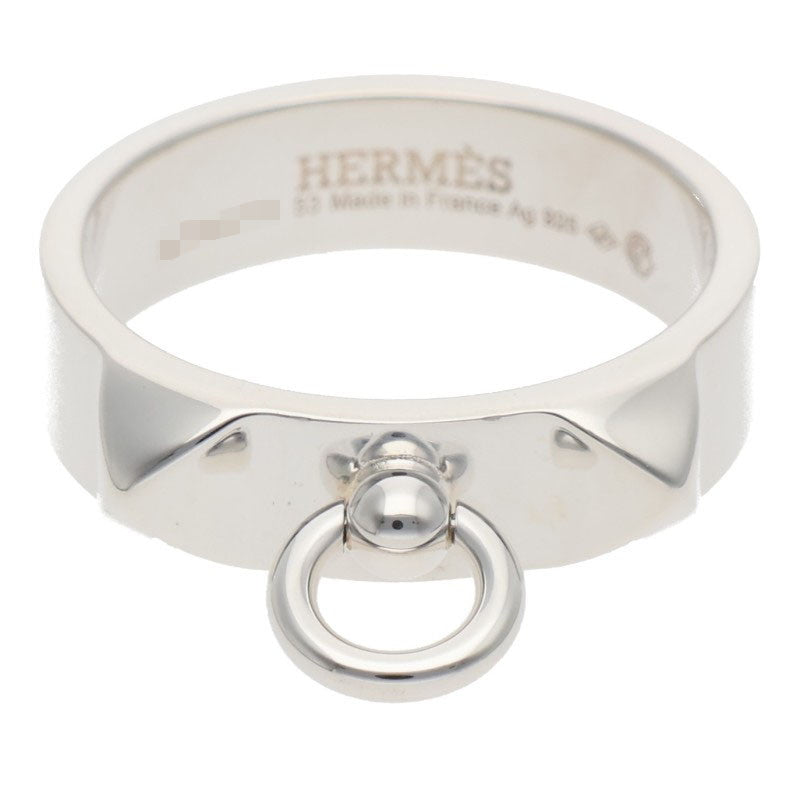 HERMES Collier de Chien PM Silver Ring Size JP 13