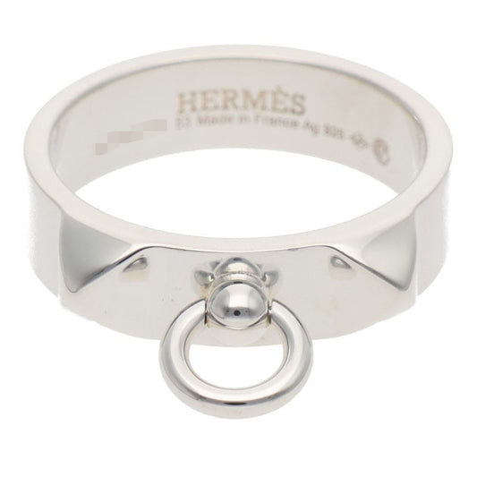 HERMES Collier de Chien PM Silver Ring Size 53