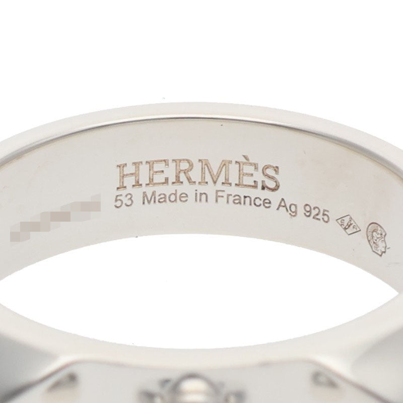 HERMES Collier de Chien PM Silver Ring Size JP 13