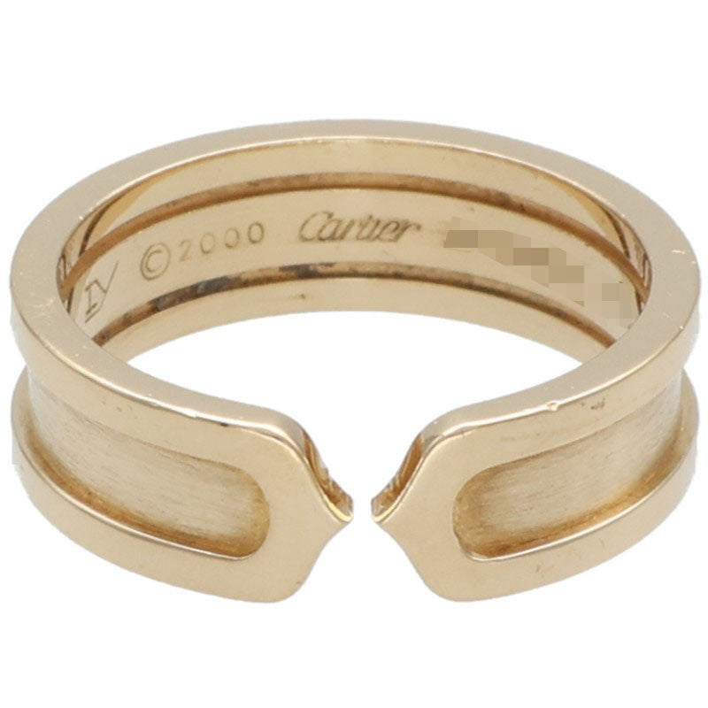 Cartier 2C Ring 18K Yellow Gold Size 59
