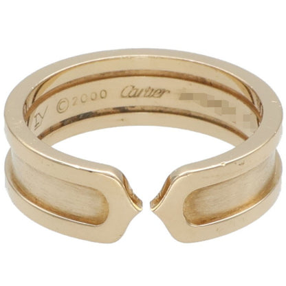 Cartier 2C Ring 18K Yellow Gold Size 59