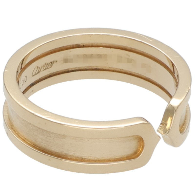 Cartier 2C Ring 18K Yellow Gold Size 59