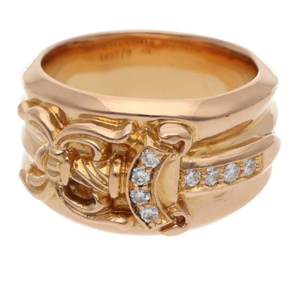 Chrome Hearts 22K Dagger Pave Diamond Ring Size JP 19