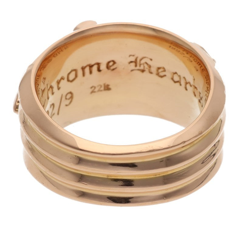 Chrome Hearts 22K Dagger Pave Diamond Ring Size JP 19