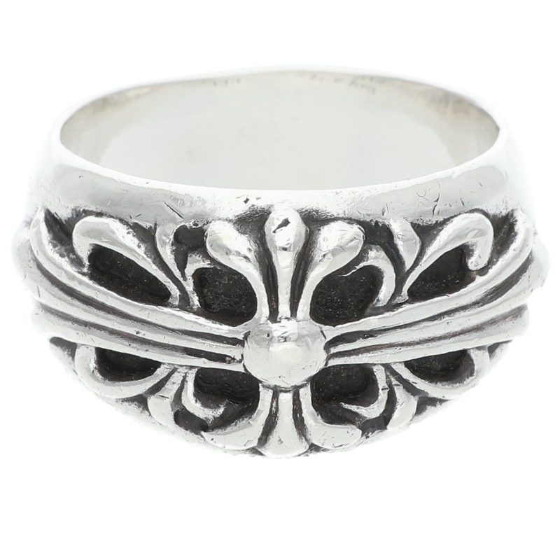 Chrome Hearts FLRL CRS Floral Silver Ring Size ONE SIZE